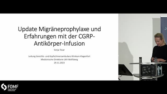 Update Migräneprophylaxe und Erfahrungen mit der CGRP-Antikörper-Infusion